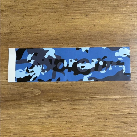 blue supreme sticker